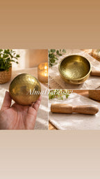 Cuenco Tibetano de Cobre Martilleado 8cm con Mazo