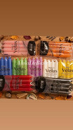 Vela Naranja – Pack 4 Velas Lumar