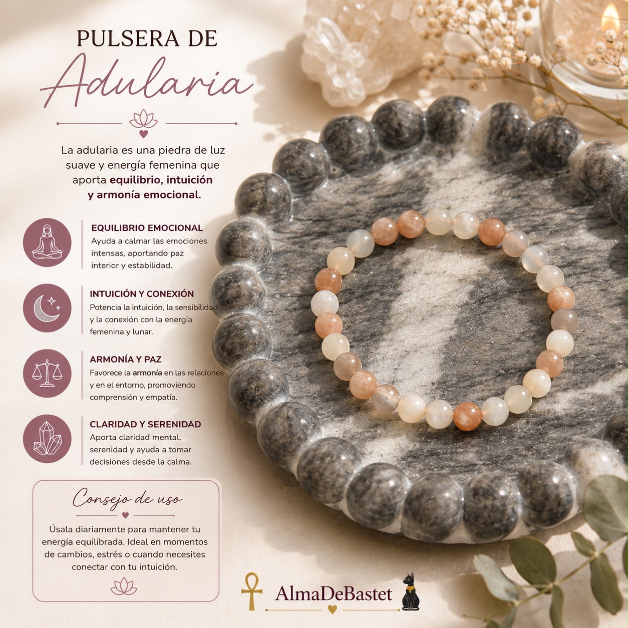 Pulsera de Adularia