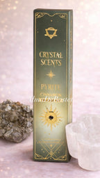 Crystal Scents – kit puce Pyrite + encens Cannelle