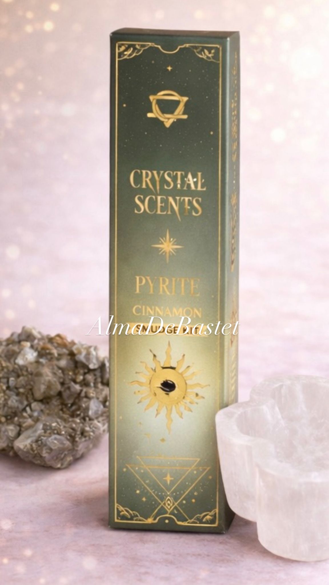 Crystal Scents – kit chip Pirita + incienso Canela