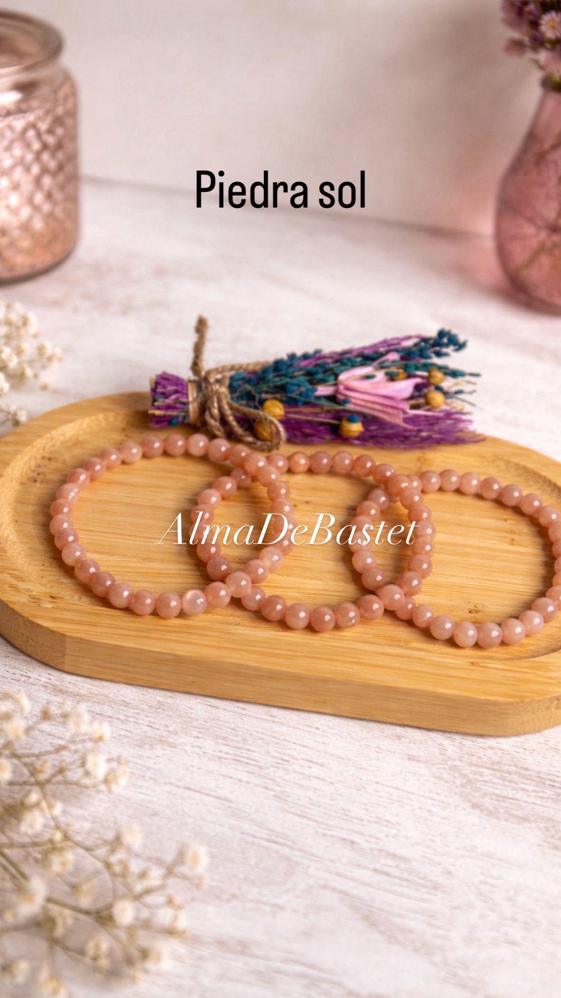 Bracelet en Pierre de Soleil