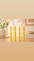 Vela Amarilla – Pack 4 Velas Lumar
