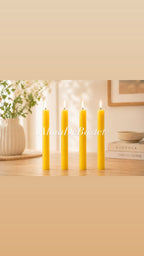 Vela Amarilla – Pack 4 Velas Lumar