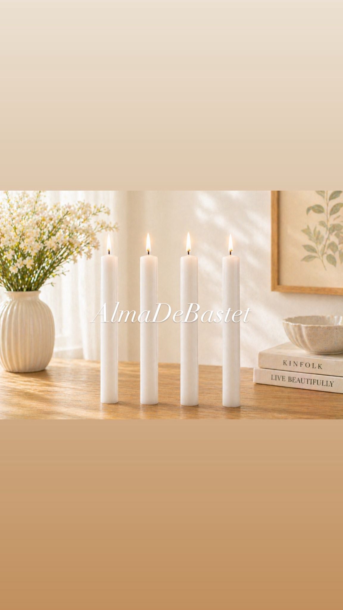 Vela Blanca – Pack 4 Velas Lumar