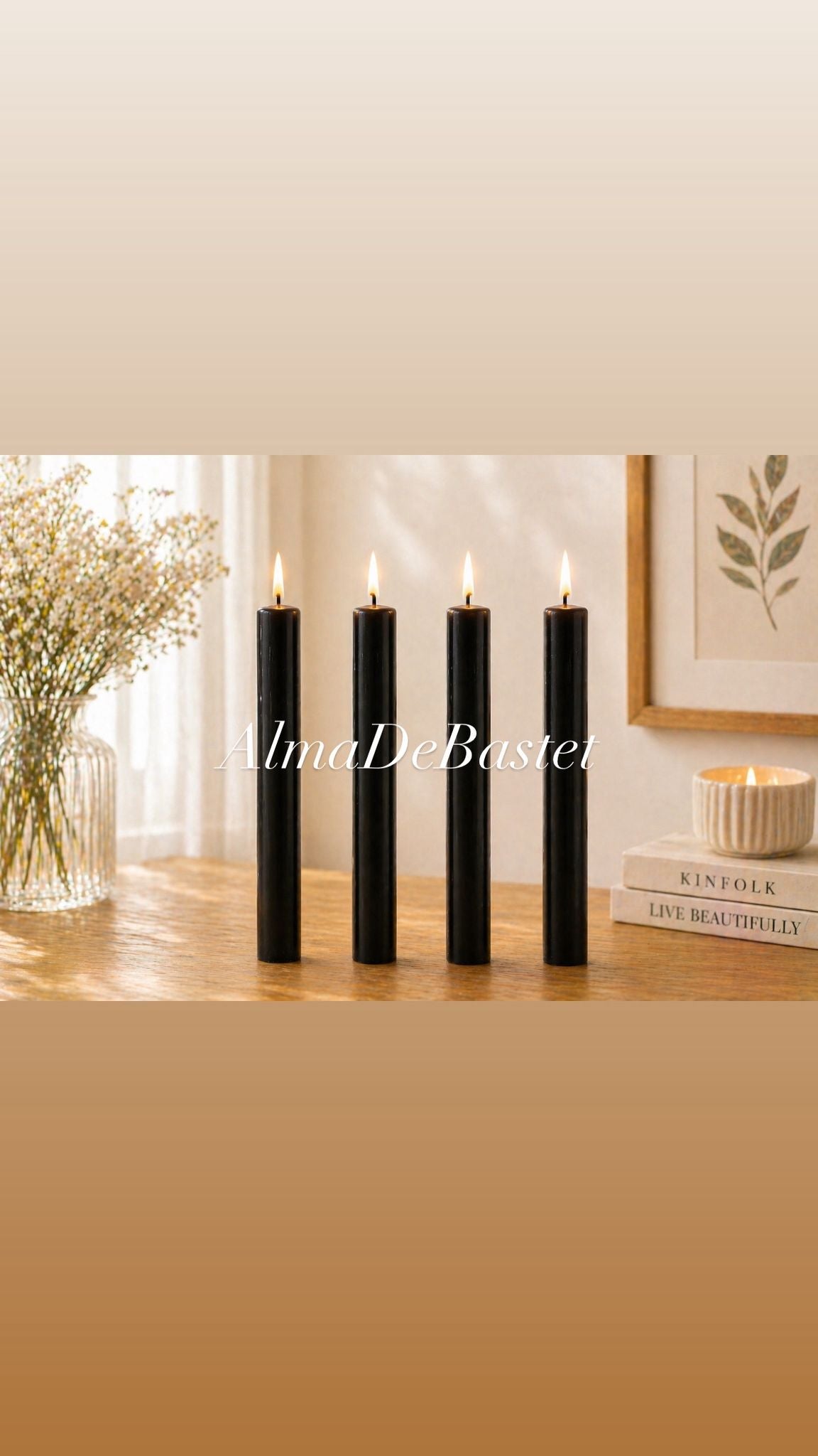 Vela Negra – Pack 4 Velas Lumar
