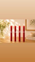 Vela Roja – Pack 4 Velas Lumar
