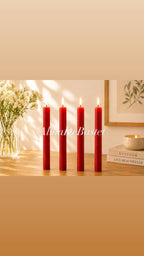 Vela Roja – Pack 4 Velas Lumar