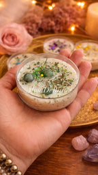 Vela Ritual con Cristales · Equilibrio
