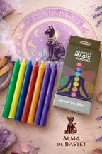 Bougies rituelles 7 chakras